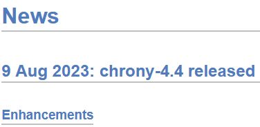 Upgrade to chrony 4.4