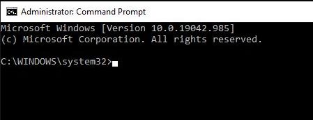 Windows elevated CMD prompt